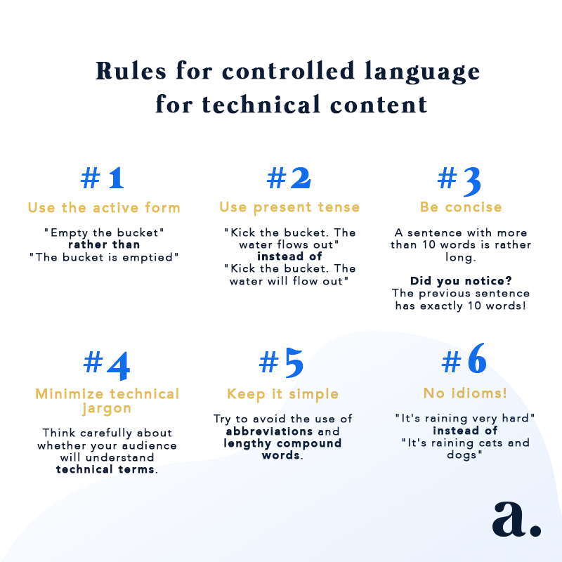 6 rules for technical content